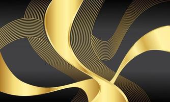 Curve Lines Vector Gold Light Background Good for Business, Web or Presentation Template