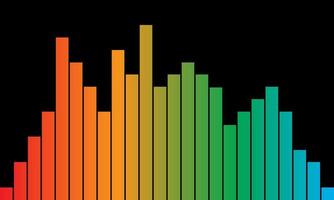 diseño simple de vector de barra de ondas de sonido