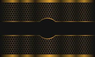 Golden Honeycomb Cylinder soft shadow Vector. Good for Business, Web, Technology or education purpose and Presentation Background vector