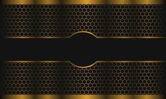 Golden Honeycomb Cylinder soft shadow Vector. Good for Business, Web, Technology or education purpose and Presentation Background vector