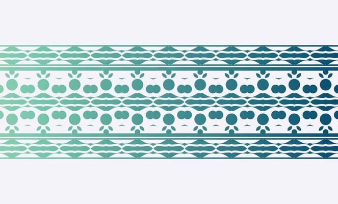 Gradient decorative border design template