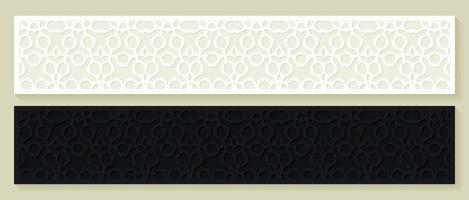 black and white pattern background vector