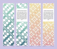 colorful pattern style vertical greeting card vector
