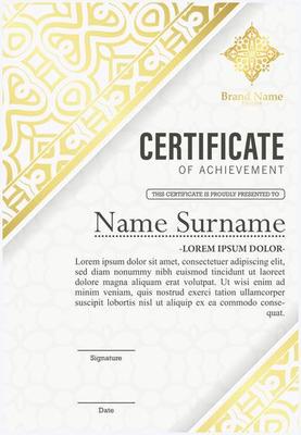 achievement certificate border style diploma