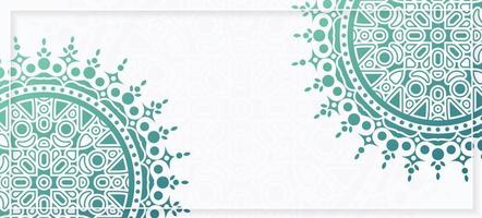 Gradient colored mandala background template vector