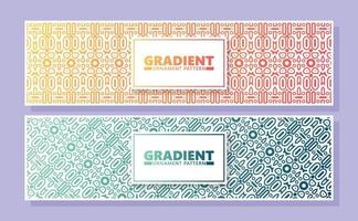 gradation ornament pattern design background vector