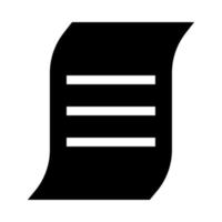 Document it is black icon . vector