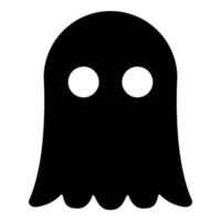 Ghost icon black color illustration flat style simple image vector