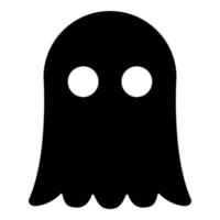 icono fantasma ilustración en color negro estilo plano imagen simple vector