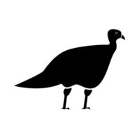 Turkeycock it is black icon . vector