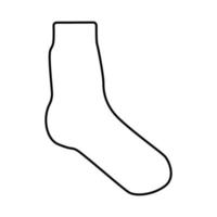 Sock black color icon . vector