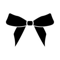 Bow it is black icon . vector