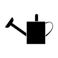 Watering can black color icon . vector