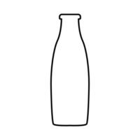 Bottle it is black icon . vector