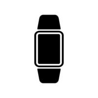 Digital hand clock black color icon . vector