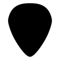 Mediator for guitar black color icon . vector