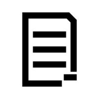 Document sheet substract it is black icon . vector