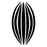 icono muscular ilustración en color negro estilo plano imagen simple vector