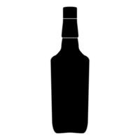 Whisky black color icon . vector