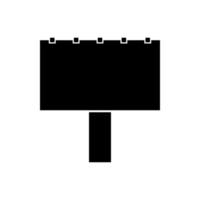 Bigboard es un icono negro. vector