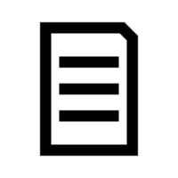 Document sheet it is black icon . vector