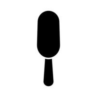 Ice cream black color icon . vector