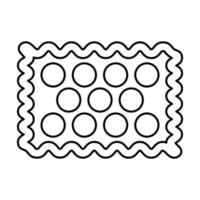 Cookie black color icon . vector