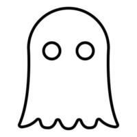Ghost icon black color illustration flat style simple image vector