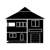 House black color icon . vector