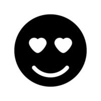 Smile black color icon . vector