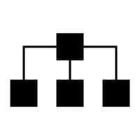 Network black color icon . vector