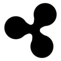 Ripple icon black color illustration flat style simple image vector