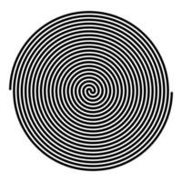 Spiral icon black color illustration flat style simple image vector