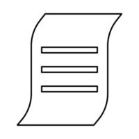 Document it is black icon . vector