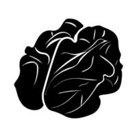 Walnut black color icon . vector