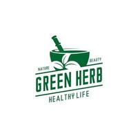 GREEN HEALTH LOGO TEMPLET VECTOR