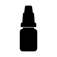 Eye drops black color icon . vector