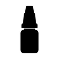 Eye drops black color icon . vector