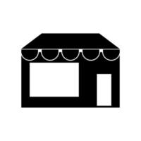 Store black color icon . vector