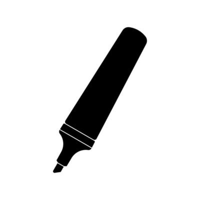 Marker black color icon .