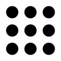 Dial button black color icon . vector