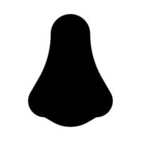 Nose it is black icon . vector