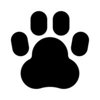 Animal footprint black color icon . vector