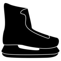 Skate icon black color illustration flat style simple image vector