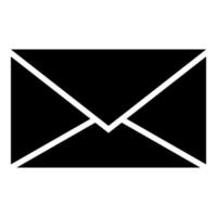 Letter icon black color illustration flat style simple image vector