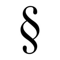 Paragraph symbol it is black icon . vector