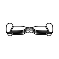 Gyroboard it is black icon . vector