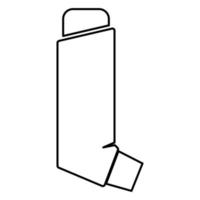 Manual inhaler icon black color illustration flat style simple image vector