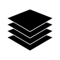 Sign list or pile of papers black color icon . vector