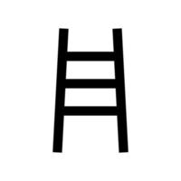 Ladder it is black icon . vector